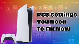 PS5 Settings You Need to Fix