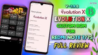 Evolution X Rom For Redmi Note 7/7s  Full Review  Android 13