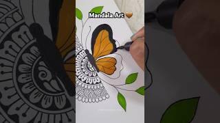 Easy Mandala art #mandalaart #mandala #drawing #shorts