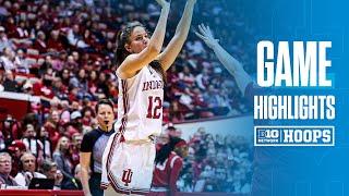 Wisconsin at Indiana | HIGHLIGHTS | Big Ten Women's Basketball | 12/28/2024