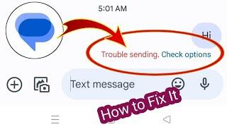 Trouble Sending Check Option Problem | Messages Trouble Sending Problem| Message Not Sending Problem