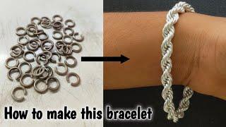 Making Handmade Rope Chain Bracelets/Silver Bracelet/jewelry making