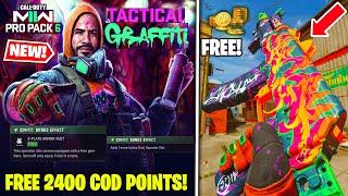 *NEW* MW2 PRO PACK GRAFFITI TACTICAL BUNDLE w/ FREE 2400 COD POINTS on WARZONE DMZ! Store Pro Pack 6