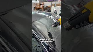 Windshield window tint #autotint #diy #car #tint