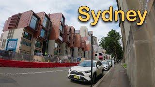 Sydney street walk, The Rocks, Wynyard - Australia April 2024
