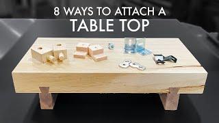8 Ways to Attach a Table Top to PREVENT CRACKING