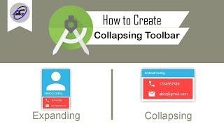 How to Create Collapsing Toolbar in Android Studio | CollapsingToolbar | Android Coding