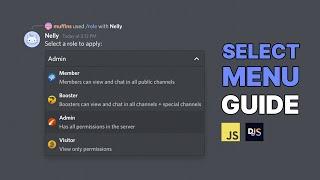  Learn Select Menus in 17 Minutes! (Discord.js v14)