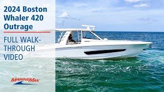 Available NOW!! 2024 Boston Whaler 420 Outrage Video Walkthrough | Available at MarineMax Naples