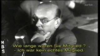 Hanns Eisler 1947/48 vor dem McCarthy Ausschuss für unamerikanische Umtriebe