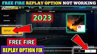 Free Fire replay system not working | Free Fire current device does not support this feature