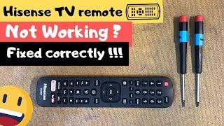 Hisense Remote Not Working