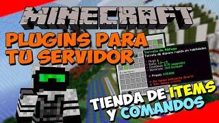 PLUGINS para tu SERVIDOR de Minecraft - Tienda de Items y Comandos (ZMENU)