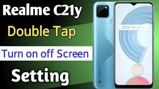 How to screen wake setting in Realme c21y mobile | realme c21y me double tap to turn on off display