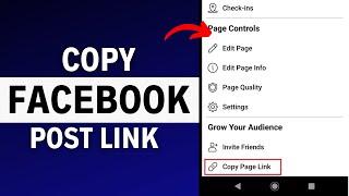 How to copy Facebook post link