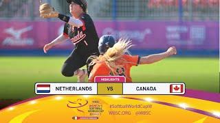 Highlights | Game 15 Netherlands vs Canada | 2024 WBSC Women’s Softball World Cup - Finals