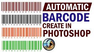 How To Create Automatic Barcode in Photoshop Tutorial ! Photoshop Tips & Tricks