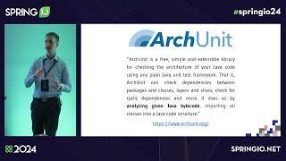 Unit Test Your Spring Architecture With ArchUnit by Roland Weisleder @ Spring I/O 2024