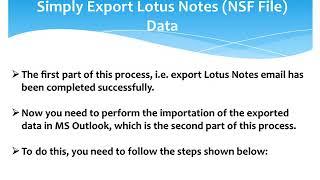 How to migrate Lotus Notes to Outlook?