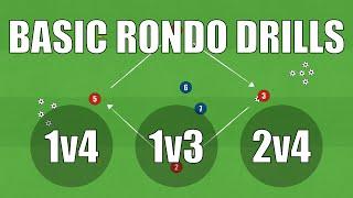 3 Basic RONDO Drills (Every Team Must Know) | Football/Soccer