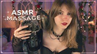 ASMR  SCALP MASSAGE with mouth sounds and visuals ️ BLUE YETI ️