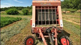 Round baling second crop hay! | July 2022