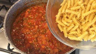 NO BOILING PASTA! Perfect! (Pasta Recipe with Tomato Sauce) (Pasta Recipes)