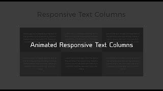 Responsive Equal Height Columns | HTML & CSS