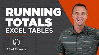 Running Totals In Excel Tables - The Efficient Way