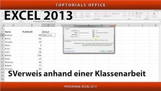 SVERWEIS anhand einer Klassenarbeit (Excel)