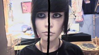 Feminine VS Masculine emo eyeliner 