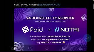 Paid Network Kurzupdate zum Flashlaunch von #notai