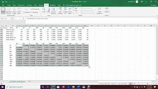 Correlation Matrix in Excel