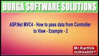 ASP Net MVC4 - How to pass data from Controller to View   Example - 2