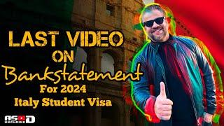 How much Bank Statement is required for Italy? | Italy Student Visa Requirements 2024