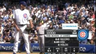 Kerry Wood's last appearance pitching for the Cubs