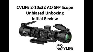 CVLIFE 2-10x32 AO Rifle Scope Initial Unboxing & Detailed Review - See description to save