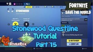 Fortnite Save The World (STW) Stonewood Questline Tutorial part 15 - Build off 2, reinforcement