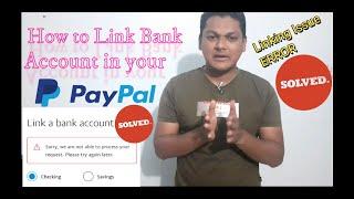 How to fix bank account linking Issue & Add to paypal from Payonner