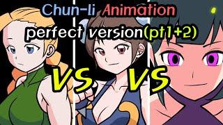 Chun-li story Animation perfect version (part.1+2) catfight