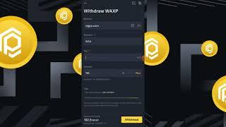 How to transfer wax from Binance to Atomichub?