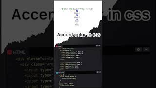 CSS Accent color #htmlcsstutorial #angular18 #css #shorts #uideveloper #portfoliowebsite