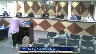 Dec 7, 2021 Zoning Code Workshop