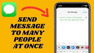 Send Message To Multiple People At Once On iPhone