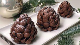 COME FARE LE  PIGNE DOLCI di CIOCCOLATO senza cottura PRONTI IN SOLI 5 MINUTI |Dolce di NATALE!