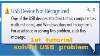 usb not recognized fix | usb device not recognized nothing plugged in