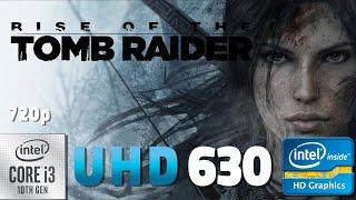 Rise of The Tomb Raider test on UHD 630 | i3 10100 + 16 GB RAM