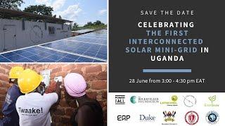 Celebrating the first interconnected solar mini-grid in Uganda