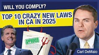 Top 10 Craziest New Laws in CA in 2025