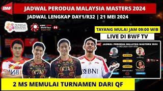 Jadwal Malaysia Master 2024 day1: 3 Wakil Bertarung, 2MS dari babak QF | Malaysia Master 2024